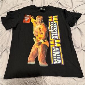 Black WrestleMania Graphic T-Shirt